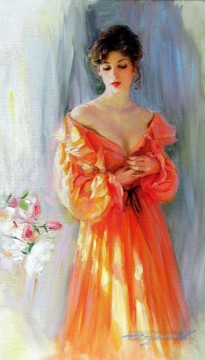 Mujer Painting - Pretty Lady KR 017 Impresionista